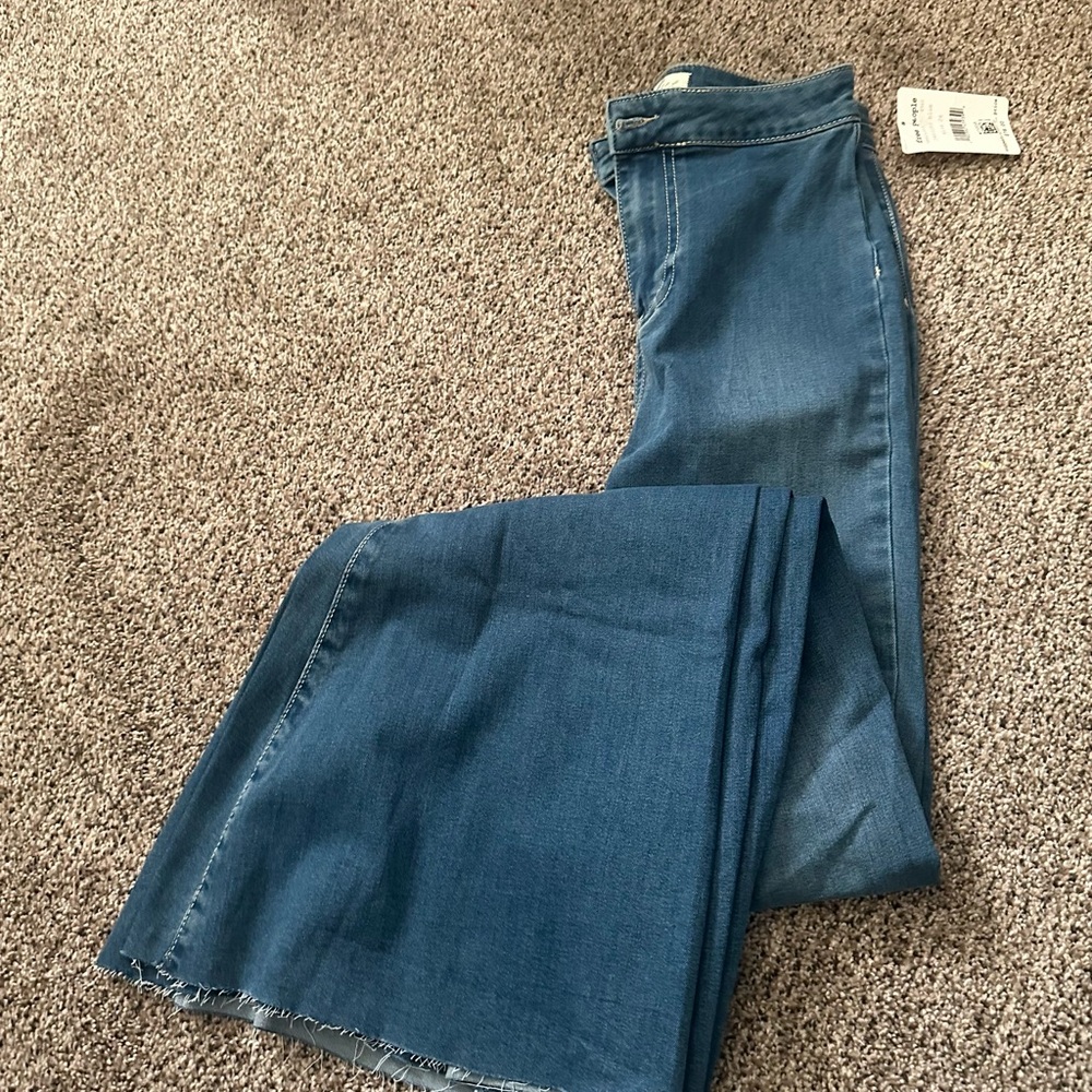 Free People Dark Blue Flare Jeans